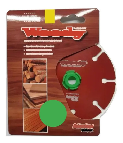 Disco Corte Para Madera De Aliafor Amoladora Angular 115 Mm Woody Dm-4.5 Filos De Carburo De Tungsteno