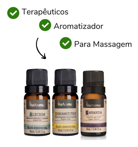 Imagem 3 de 7 de 10 Óleos Essenciais Via Aroma Aromaterapia 10ml Brinde Caixa