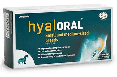 Hyaloral - Razas Pequeñas Y Medianas - 90 Comprimidos 