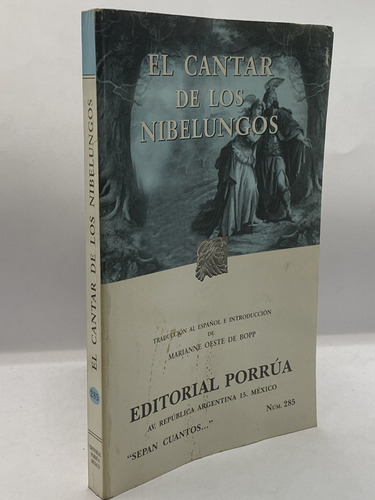 El Cantar De Los Nibelungos, Marianne Oeste De Bopp