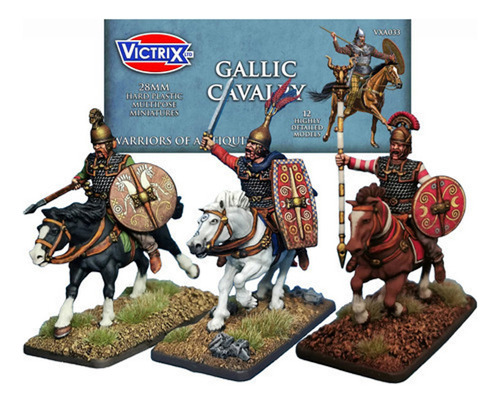 Caixa 12 Miniatura Ancient Gallic Cavalry Victrix