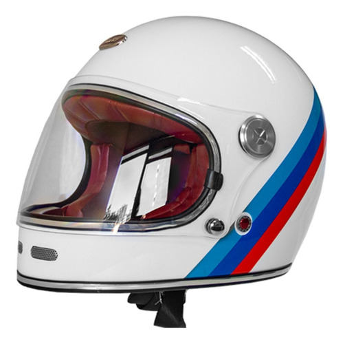 Casco Moto Full Face Barock - White B510 Marca Beon