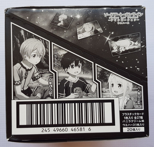 Imagen 5 de 8 de Sword Art Online Alicization Bandai Wafer Caja Con 20 Sobres