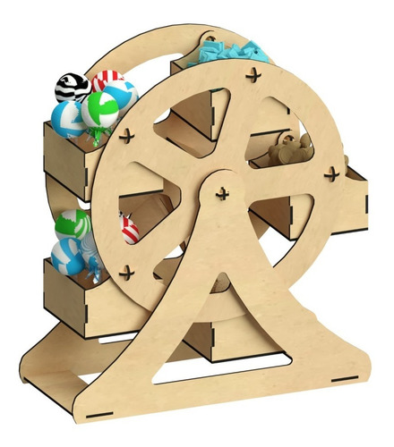 Imagen 4 de 10 de Kit Para Mesa De Dulces Cupcakes 5 Piezas Mdf - Rge01