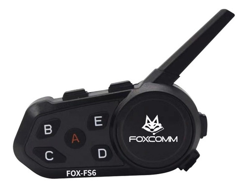 Intercomunicador Bluetooth P/moto Fox Fs6 Compatible V6pro