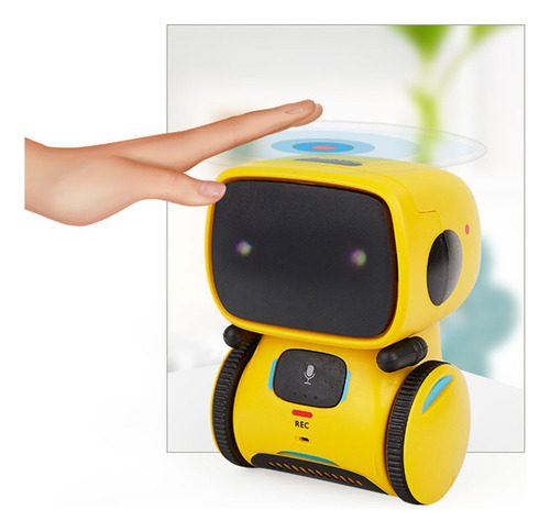 Robot de control de voz interactivo para niños, color verde inteligente