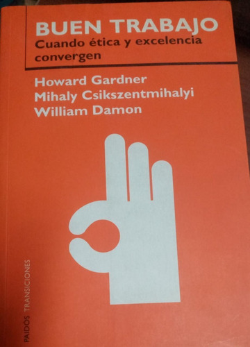 Libro Buen Trabajo Autor Howard Gardner