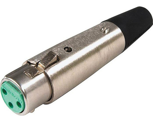 A3f Conector Switchcraft Xlr Hembra De 3 Pines Plata