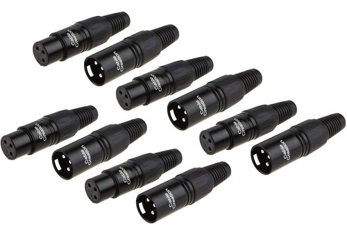 [conector De Micrófono De Audio Xlr De 3 Pines Macho/h...