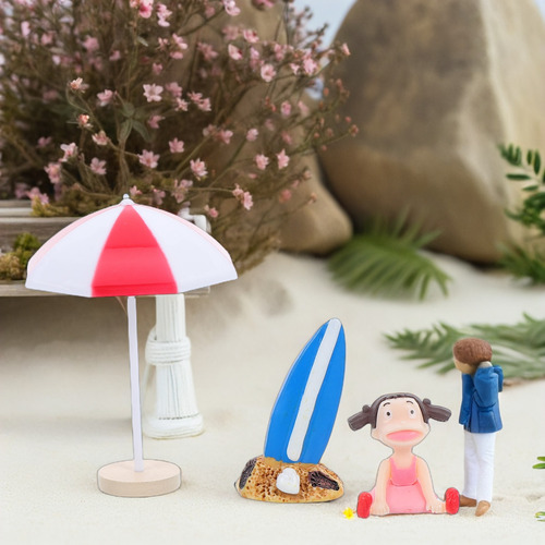 13 Piezas De Accesorios De Playa En Miniatura: Playa De Resi