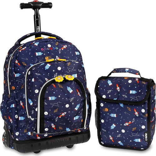 Mochila + Lunchera Lolipop Spacesh J World - Mosca