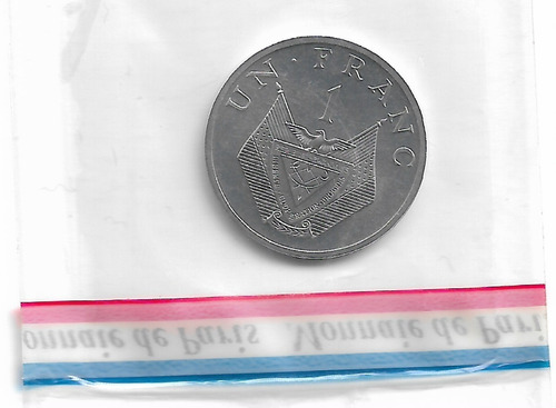 Moneda Rwanda 1 Franco 1977 Ensayo Km#  E4 S/c