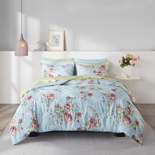 Bed In A Bag Y Casual Design   Comforter Con Juego Comp...
