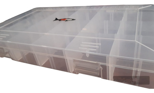 Caja Pesca Organizador Red Fish 24 Compartimentos Señuelos