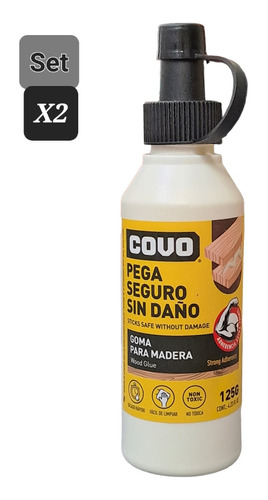 Pega Cola Blanca Para Madera Carpintería Extra Fuerte 125gr