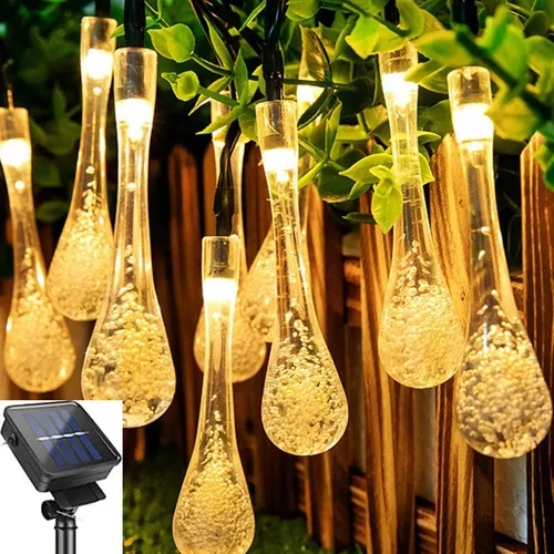 Luces Solares Pack Guirnalda Luces Solares Exterior Jardin