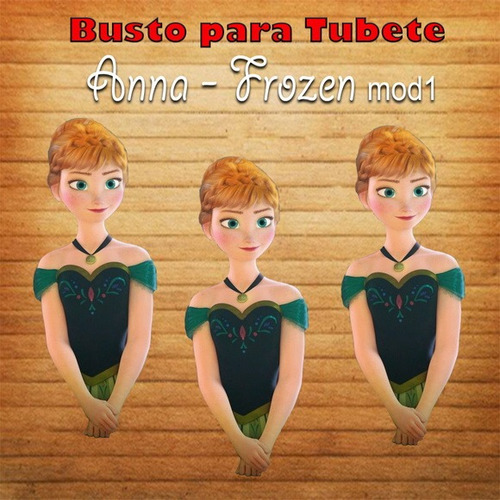 Pacote Com 30 Recortes - Busto Anna - Frozen Mod 1