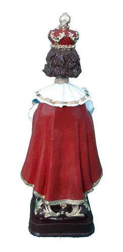 Imagem 3 de 4 de Menino Jesus De Praga Imagem Em Resina Com 20 Cm
