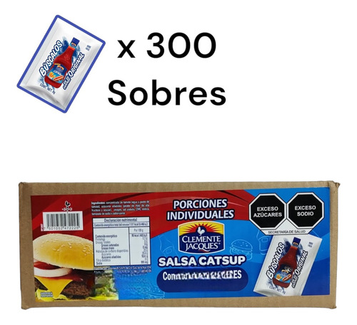 Salsa Catsup Sobre Clemente Jacques 300 De 8gr