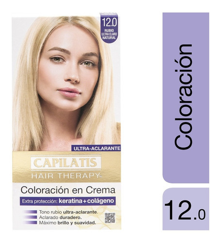  Capilatis Coloración En Crema Kit Completo - Los Tonos Tono 12.0 Rubio Ultra Claro Natural