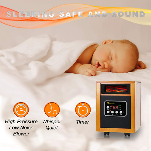Calentador De Espacio Portátil Dr Infrared Heater 1500w En C