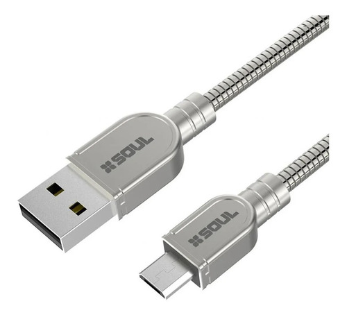 Cable Soul Iron Flex Micro Usb Reforzado Cargador Datos Usb