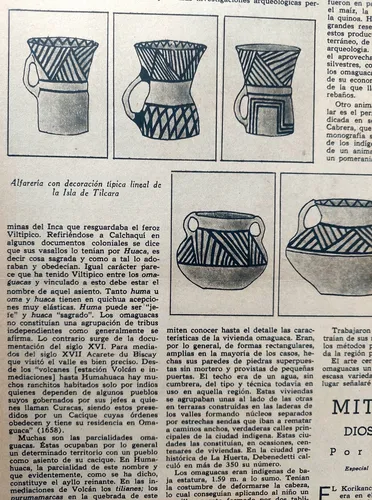 Indígenas Omaguacas 1940 Antonio Serrano Arquelogia Antropol (Usado)
