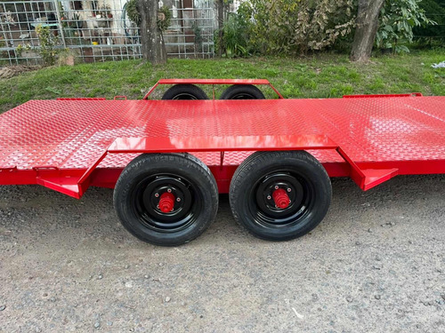 Trailer 5tn 5 X 2,15mt Doble Eje Basculante Cubiertas Nuevas