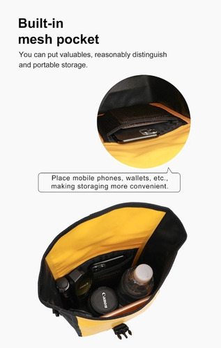 Imagen 9 de 10 de Bolsa Impermeable Mujer Moto Bici Mochila Mensajero Lluvia