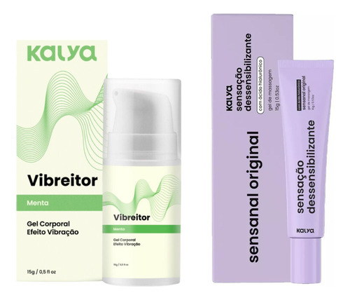 Kit Gel Vibra Esquenta Menta E Dessensibilizante Sensanal