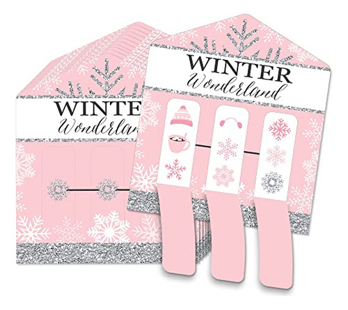 Pink Winter Wonderland - Holiday Snowflake Birthday P