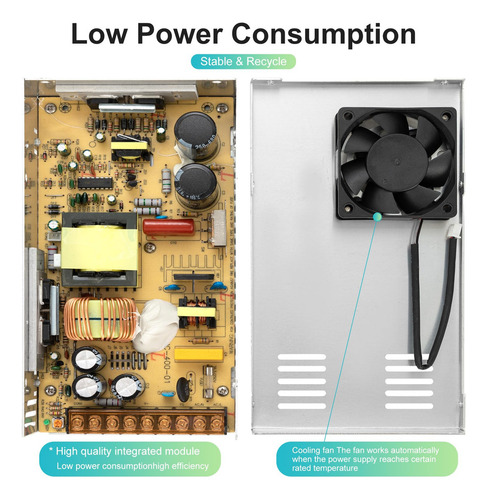 Fuente Conmutada Estabilizadora 12v 30a 360w Bivolt Cftv E Led - Profesional, De Alta Calidad Y De Uso Amplio