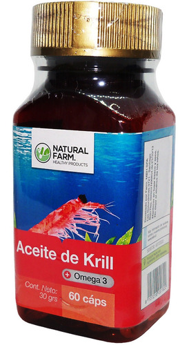Aceite De Krill 250mg + Omega 3  60 Caps Blandas Liquido 