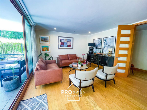 Departamento En Venta De 3 Dorm. Con Jardin En Las Condes