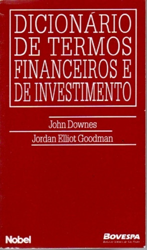 Imagem 1 de 1 de Livro Dicionario De Termos Financeiros E De Investimento