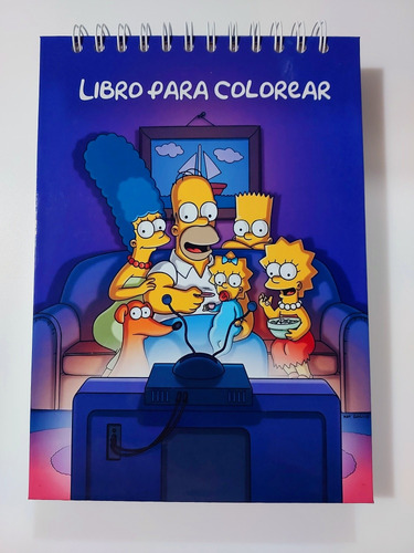 Libro Colorear Los Simpson 125 Paginas 