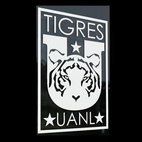 Stickers Tigres Futbol # 1 ( Vinil 10 Cm ) 1 Pza