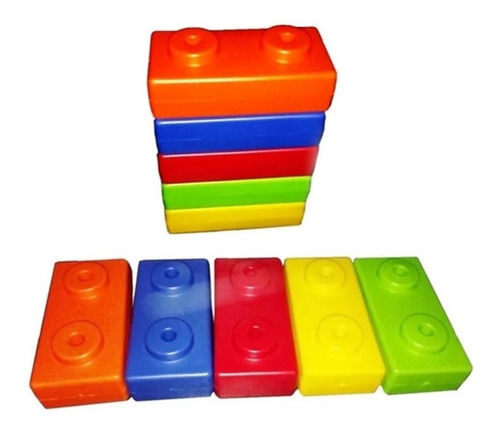 Imagen 5 de 6 de Juguete Bloques Ladrillos Gigantes X 25 Unidades Maternelle