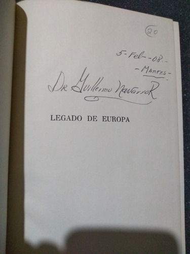 Legado De Europa - Stefan Zweig (Usado)