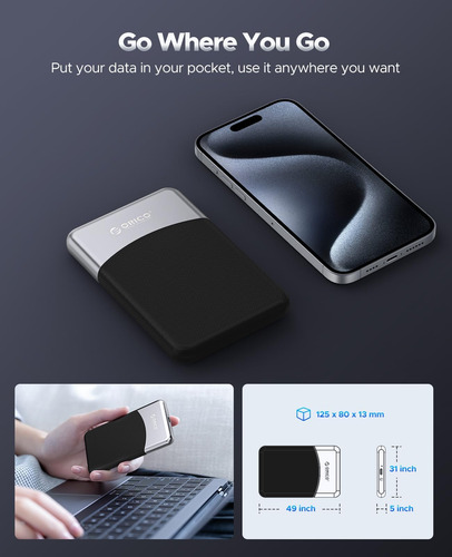 Ssd Externo 1 Tb Usb C 3.2 Rápido Y Resistente Al Polvo