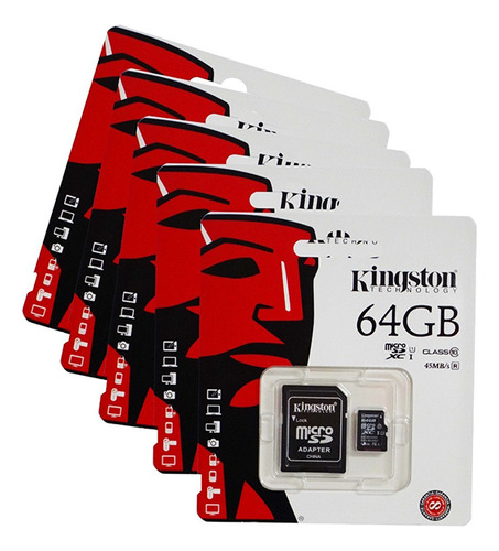 Memoria Micro Sd C/adaptador Canvas Clase 10 64gb Kingston