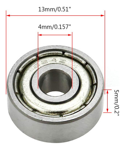Rannb 624zz Rodamientos De Bolas De Acero Con Alto Contenido