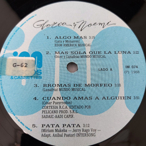 Gloria Y Noemi - Algo Mas Lp