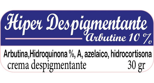 Super Despigmentante 4% Hidroquinona +a. Azelaico 30 G