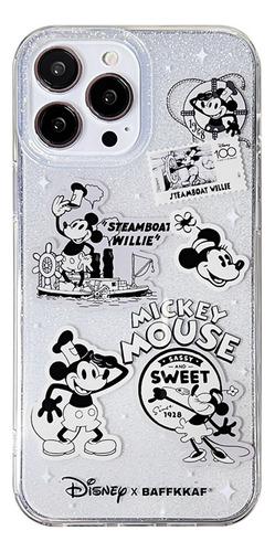 For Para iPhone 14promax/13/12/11 Black And White Case