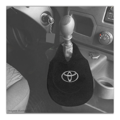 Imagem 5 de 5 de Lixeirinha Automotiva Cambio Logo Toyota Carpete Bordado