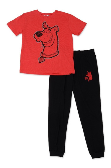 Scooby Doo Pijamas Mujer Verano Pijama Mujer Dos Piezas con Camiseta Manga Corta y Pantalones Largos Ropa Mujer 100% Algodon Regalos para Mujer Chicas 