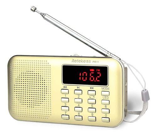 Tivdio L-218 Radio Transistor Am/fm Portatil, Con Reproducto