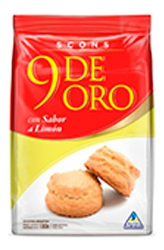 Pack X 3 Unid Scons  Limon 180 Gr 9 De Oro Galletitas Dulce