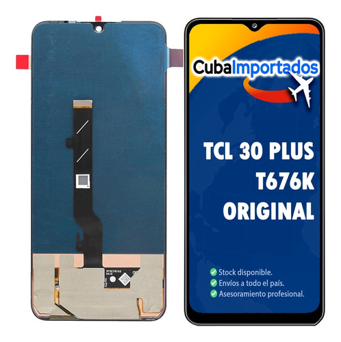 Modulo Tcl 30 Plus T676k T676j Pantalla Display Original 